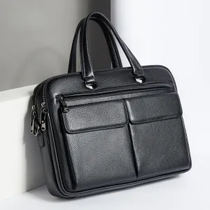 Men's Genuine Leather Handmade Casual Business Commuting Briefcase