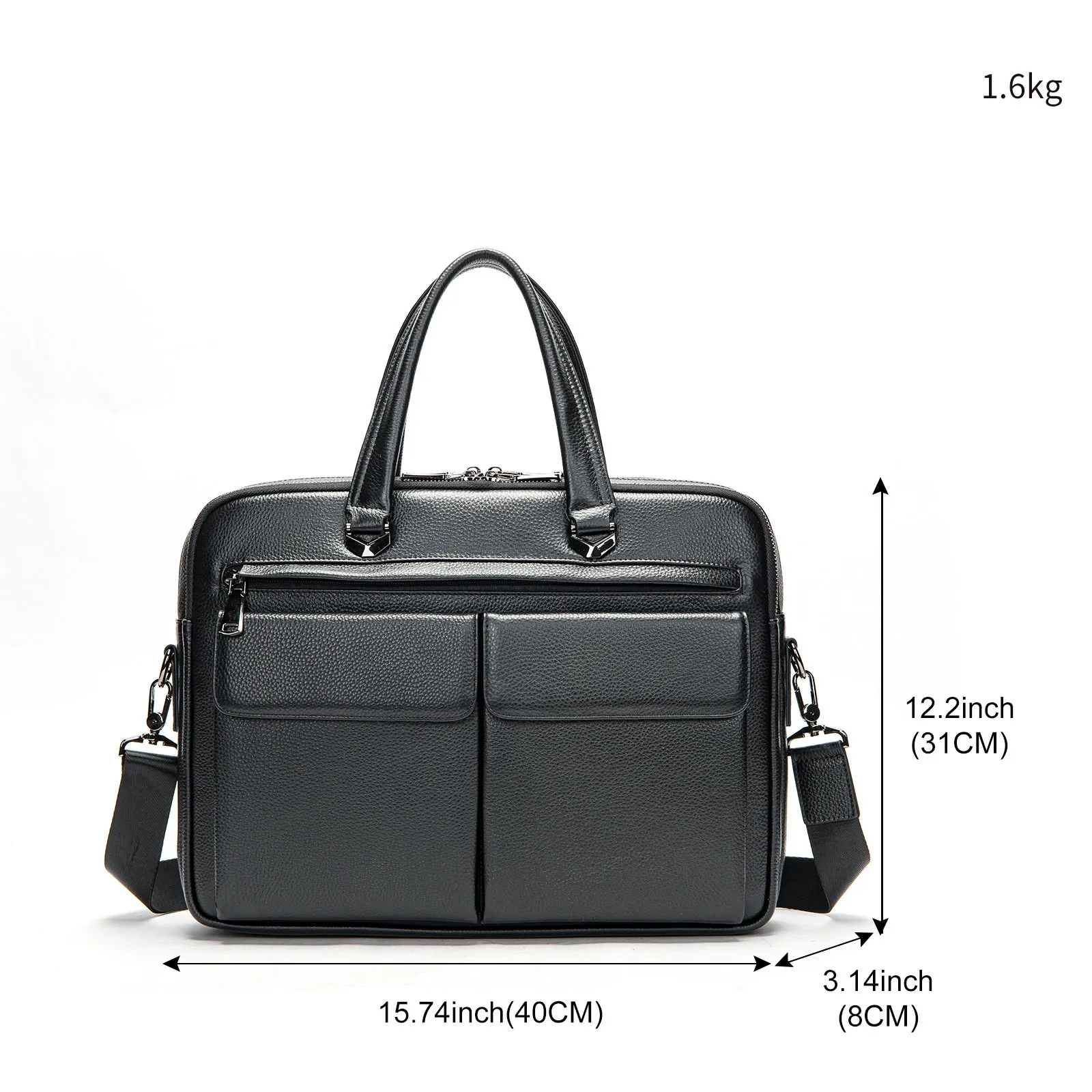 Men's Genuine Leather Handmade Casual Business Commuting Briefcase