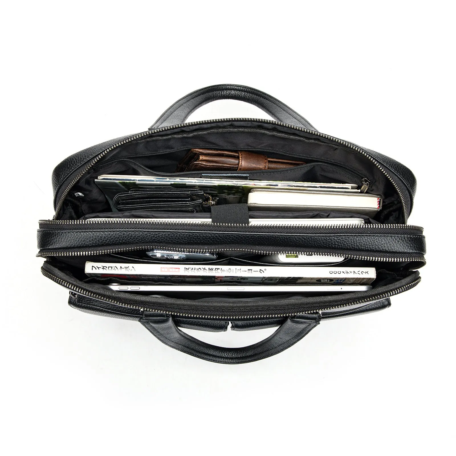 Men's Genuine Leather Handmade Casual Business Commuting Briefcase