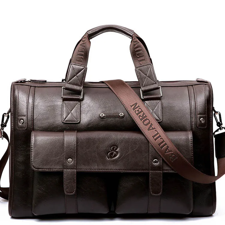 Men's Retro Casual Business Portable Cross-body Bag Briefcase