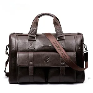 Men's Retro Casual Business Portable Cross-body Bag Briefcase
