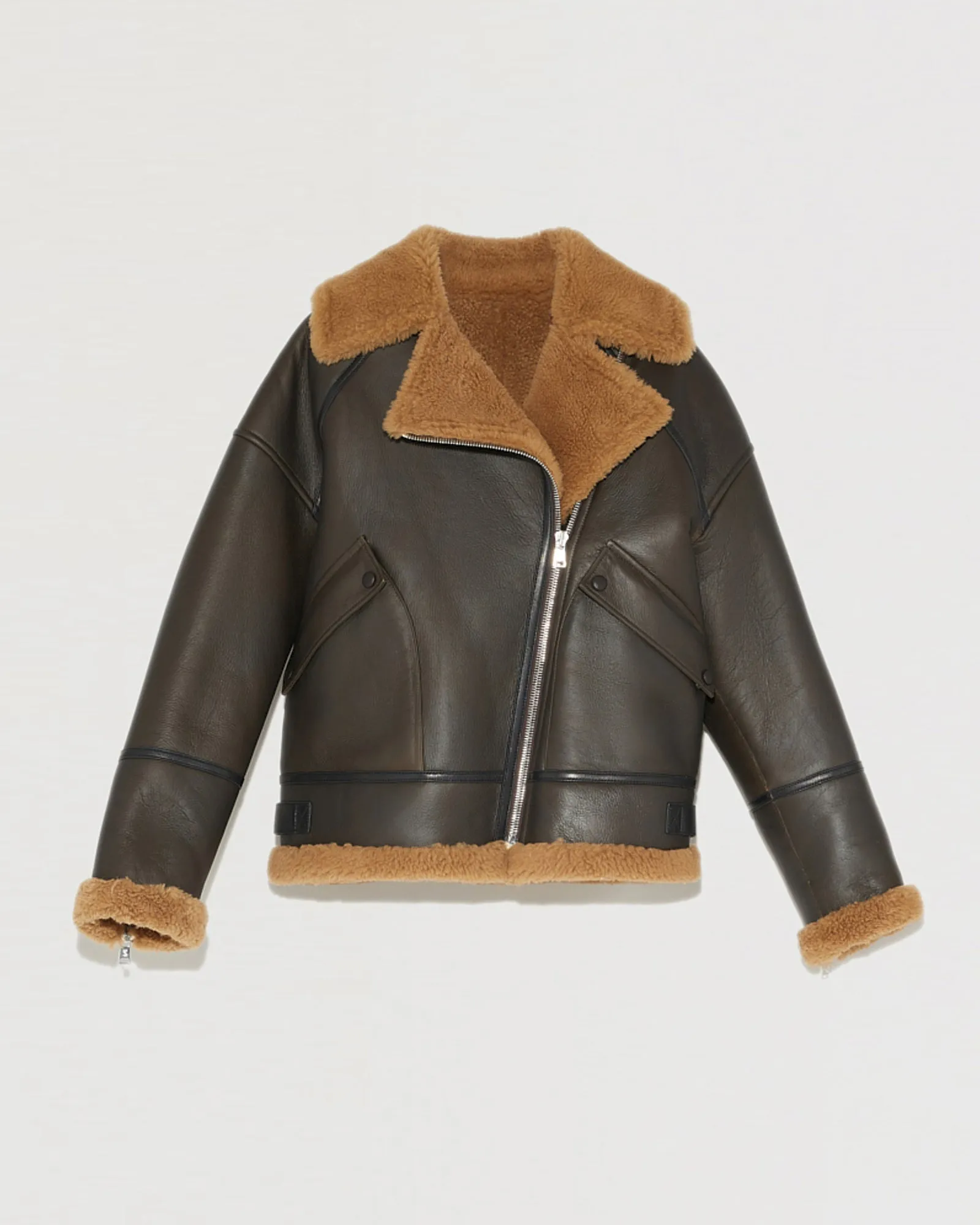 Merino biker jacket