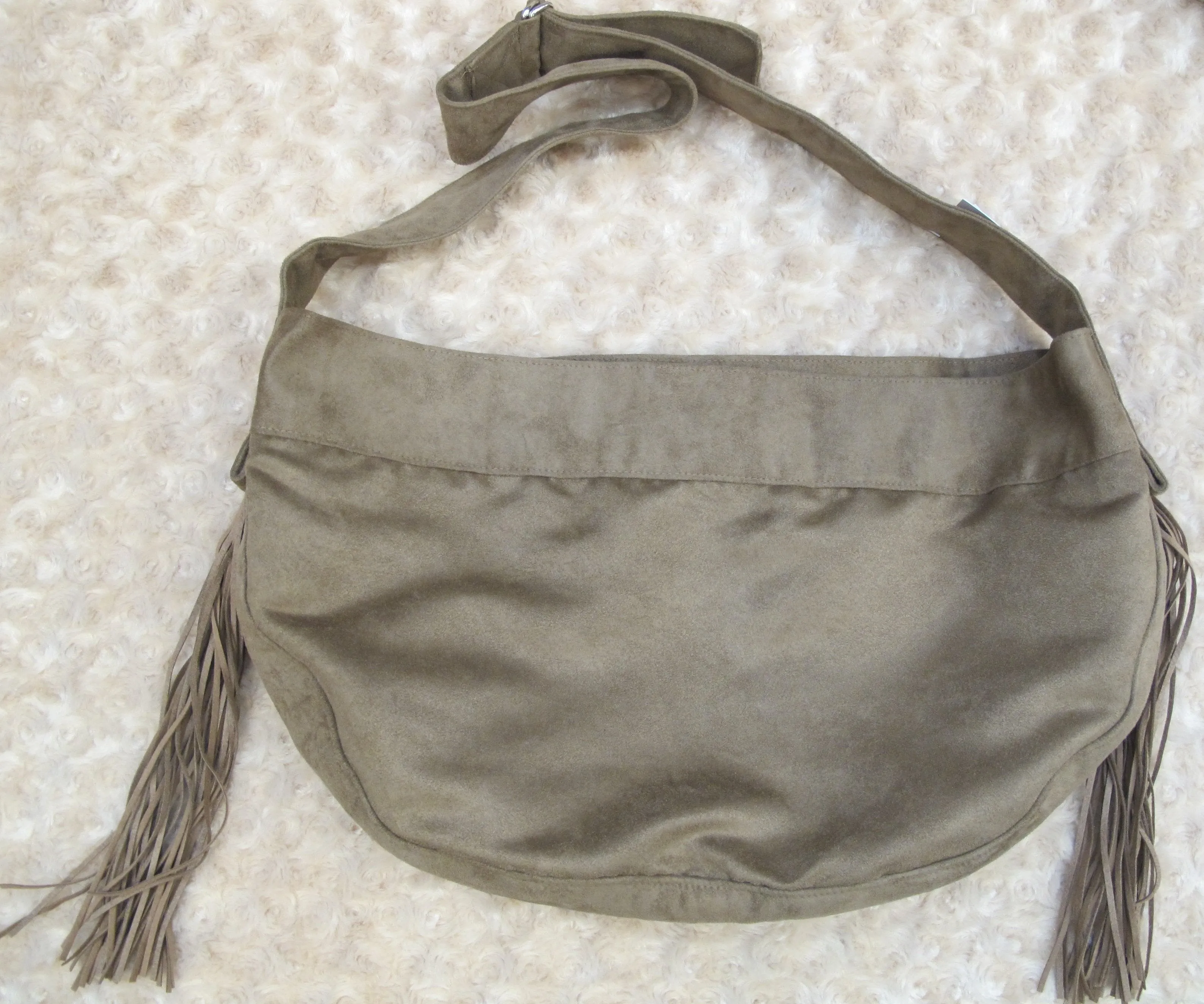 Microsuede Sling Carrier - Fringe