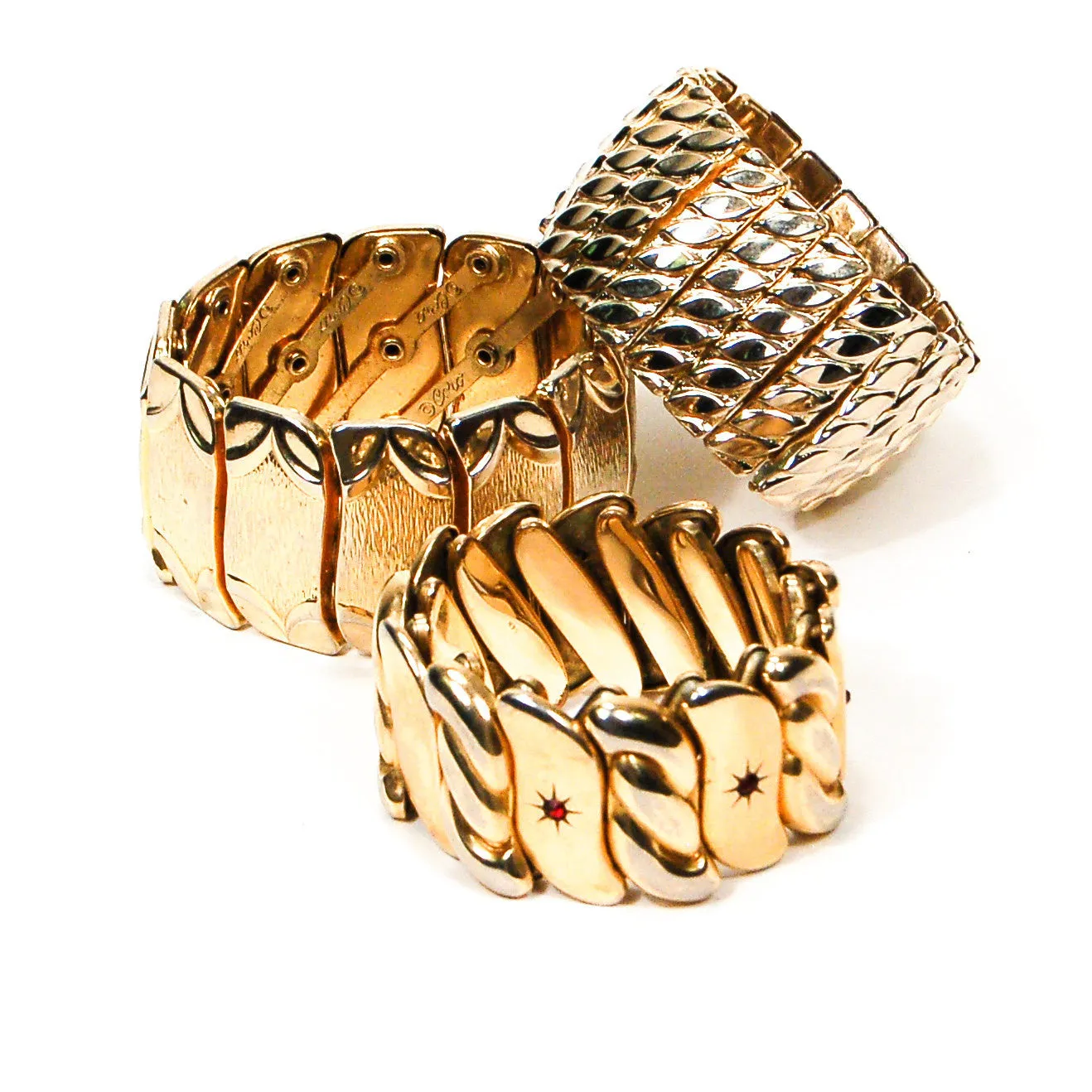 Mid Century Modern Gold Expansion Bracelet