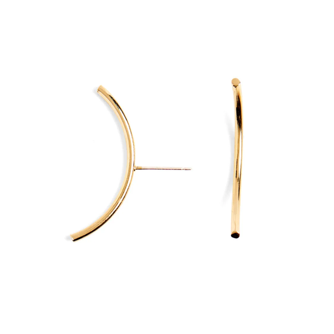 Mini Arc Stud in Gold