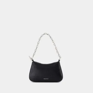 Mini Cross Bar Purse - Alexander McQueen - Leather - Black
