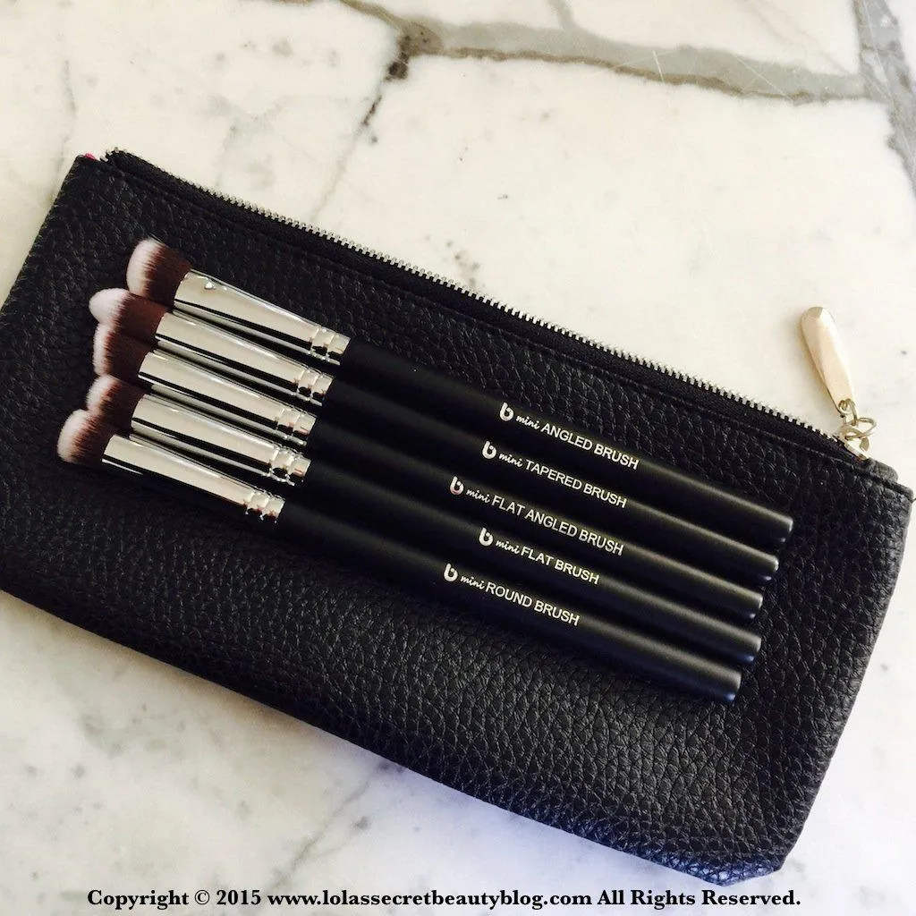 mini Kabuki Makeup Brush Set with Case