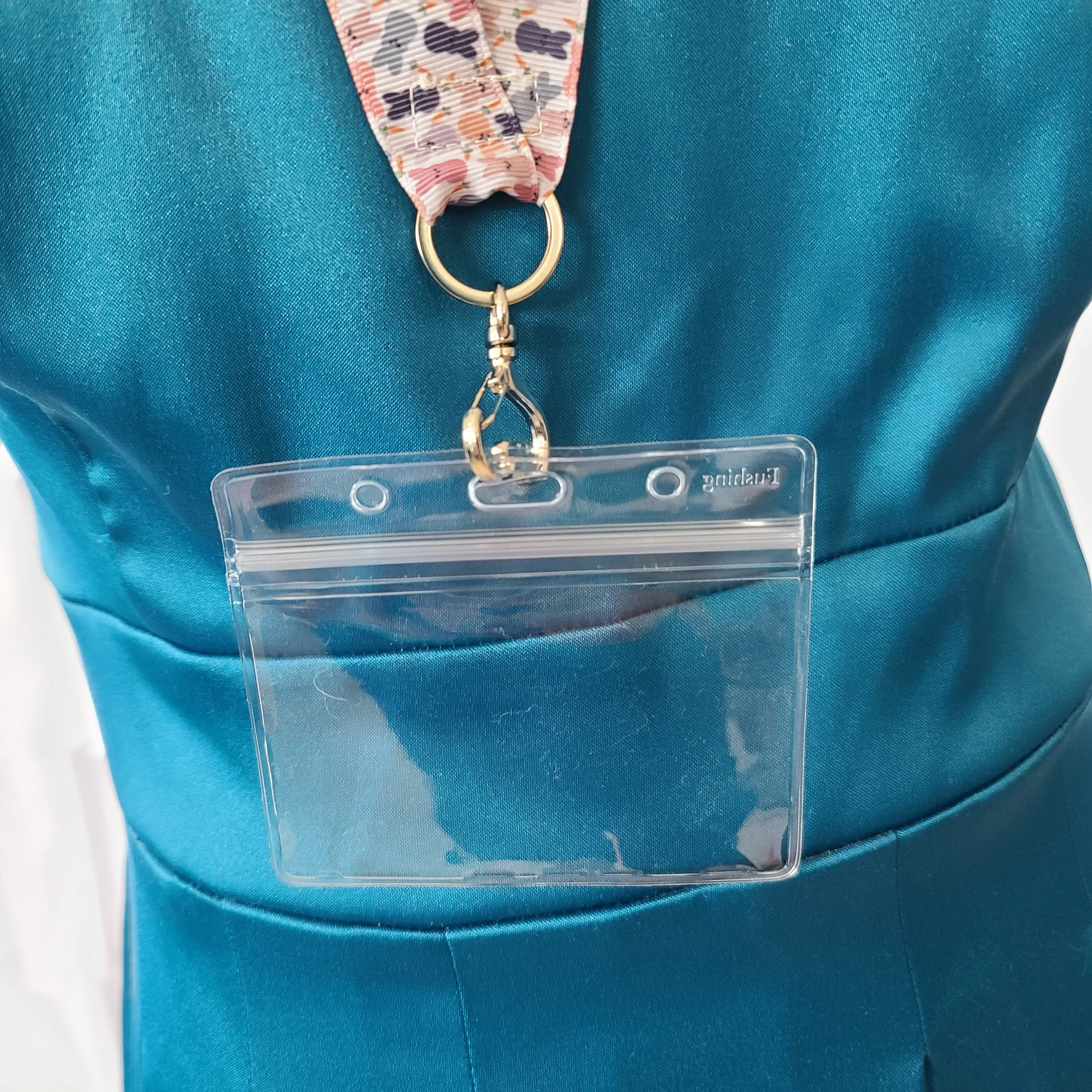 Mini Peeps Lanyard with Silver Heart Clasp