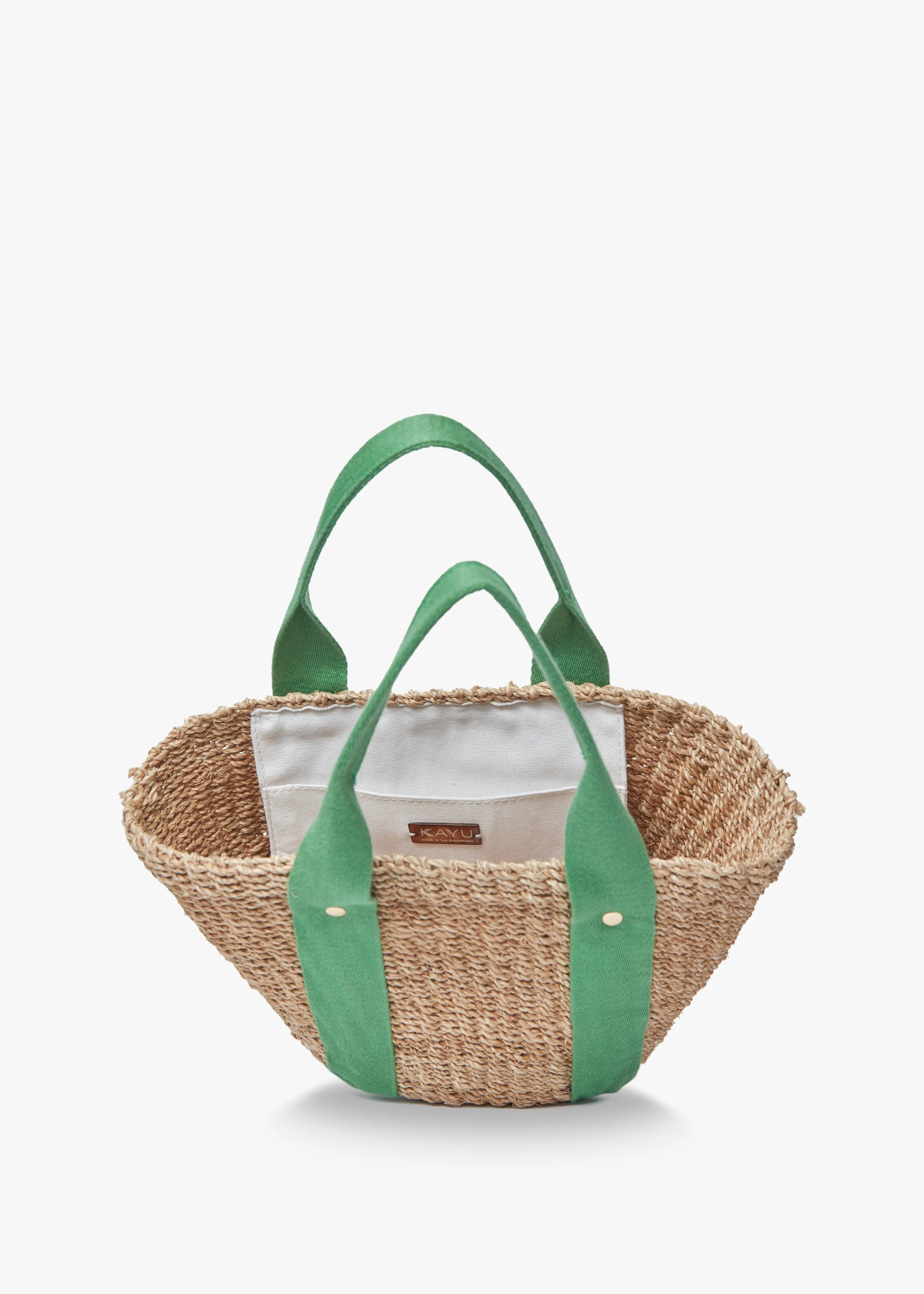 Mini Toci Straw Tote Bag