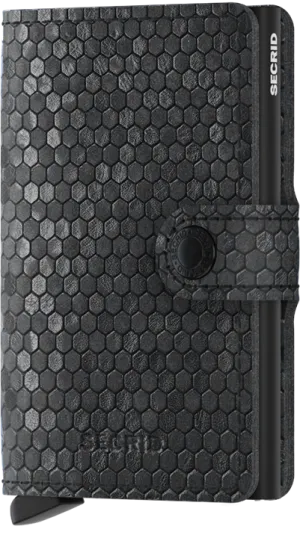 Mini Wallet | Hexagon Black