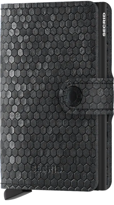 Mini Wallet | Hexagon Black