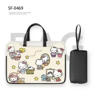 MINISO San Liou Hello Kitty Printed Laptop Case Air14 13.3 1615.6 inch Student Fashion Large Capacity Storage File Briefcase