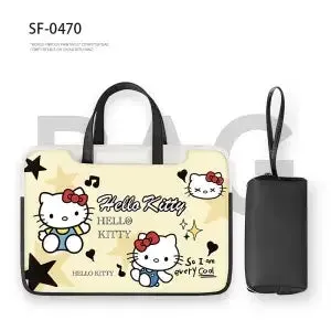 MINISO San Liou Hello Kitty Printed Laptop Case Air14 13.3 1615.6 inch Student Fashion Large Capacity Storage File Briefcase