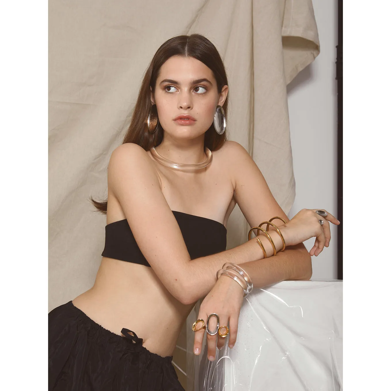 Mirage Collar in Gold and Red