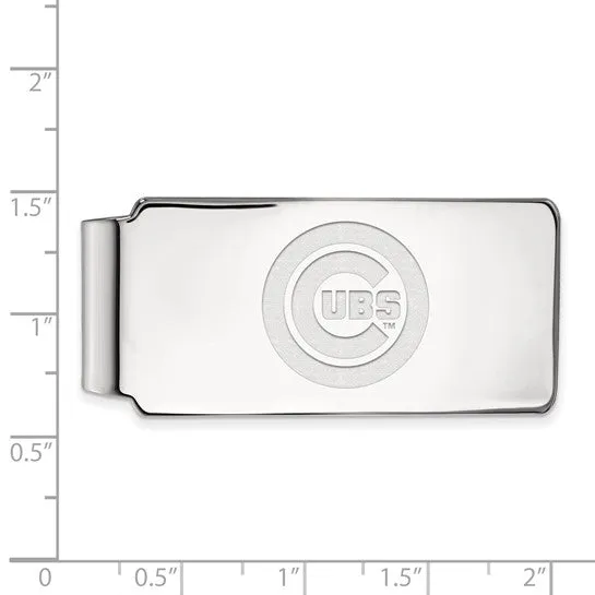 MLB Licensed Sterling Silver Chicago Cubs Money Clip