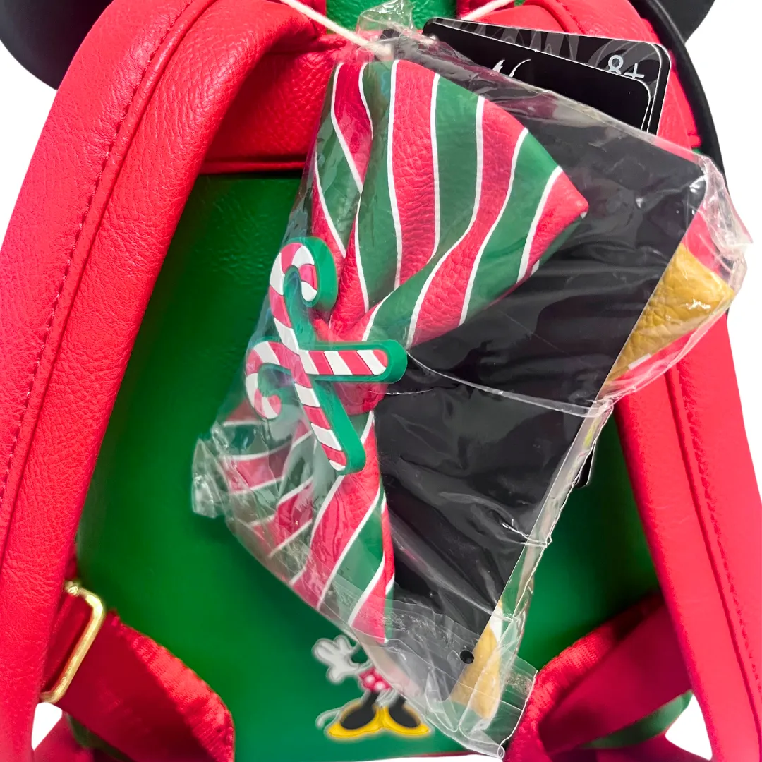 Modern Pinup Exclusive Loungefly Disney Minnie Holiday Mini Backpack with Interchangeable Scented Bows DEFECTIVE #18