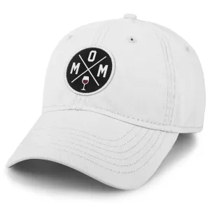 MOM Wine Circle Patch Dad Hat
