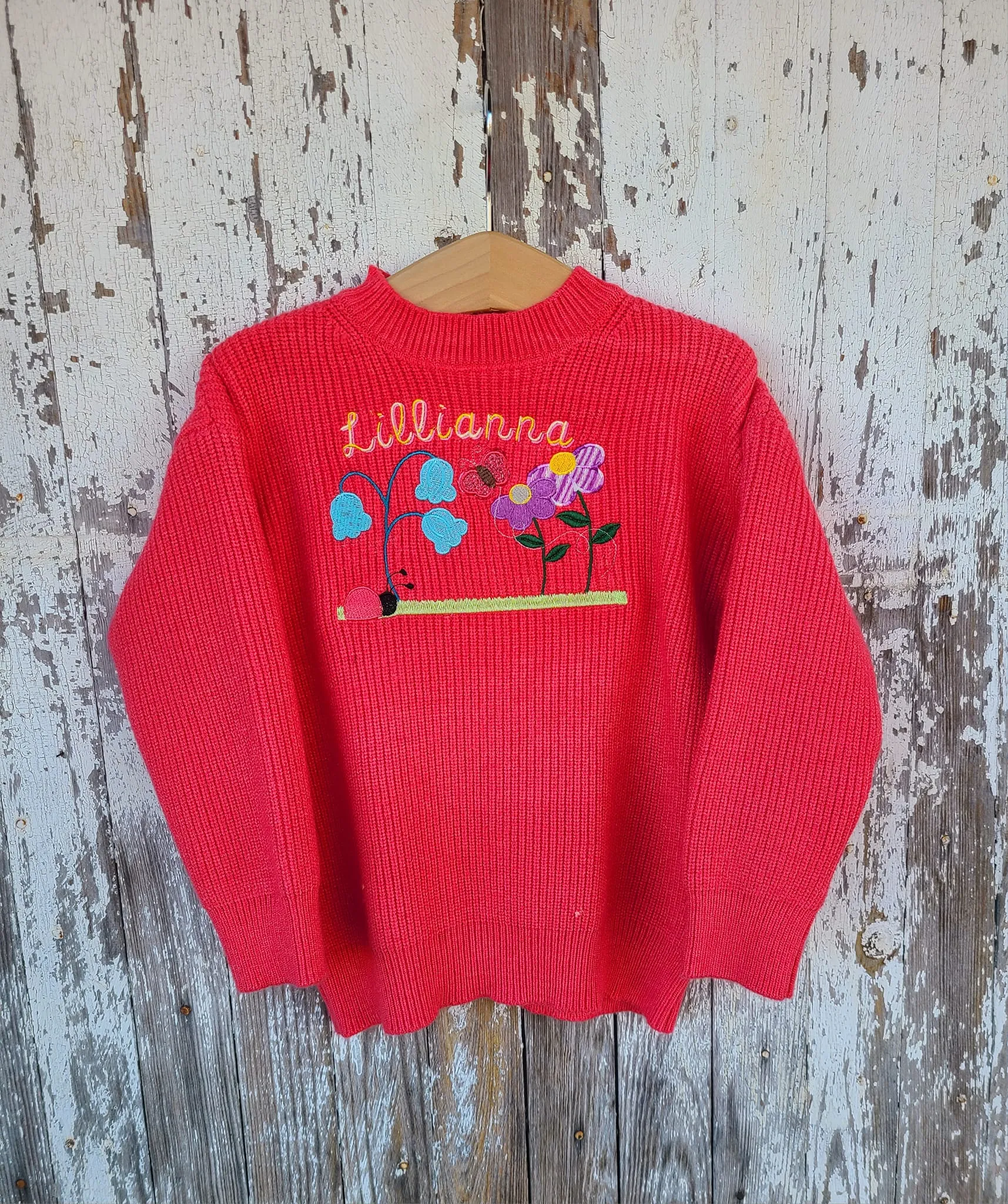 Monogrammed sweater- Infant toddler name sweatshirt