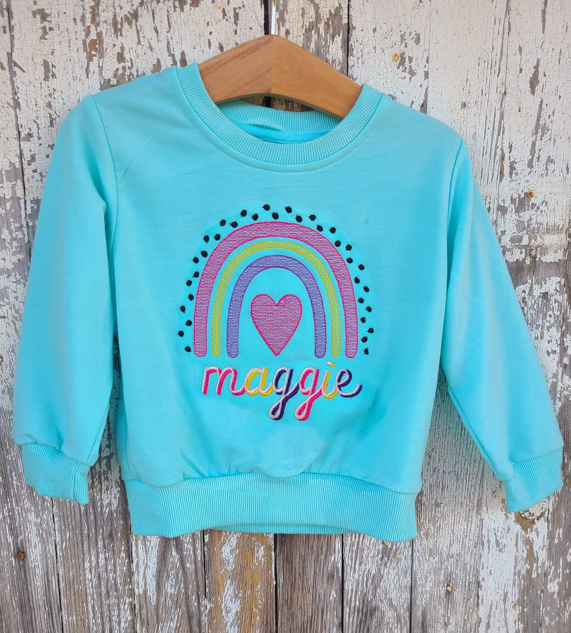 Monogrammed sweater- Infant toddler name sweatshirt
