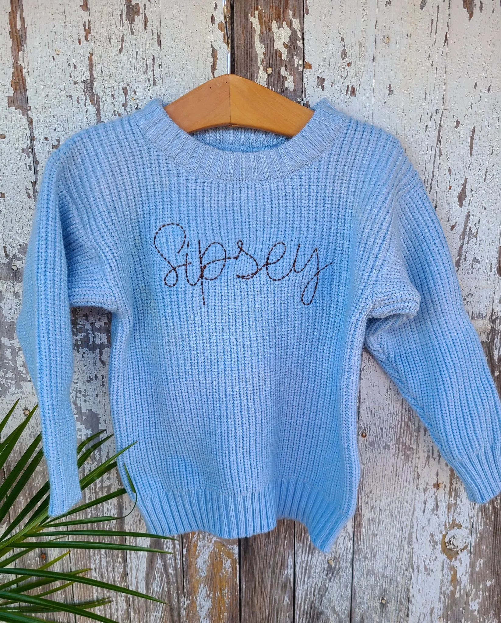Monogrammed sweater- Infant toddler name sweatshirt
