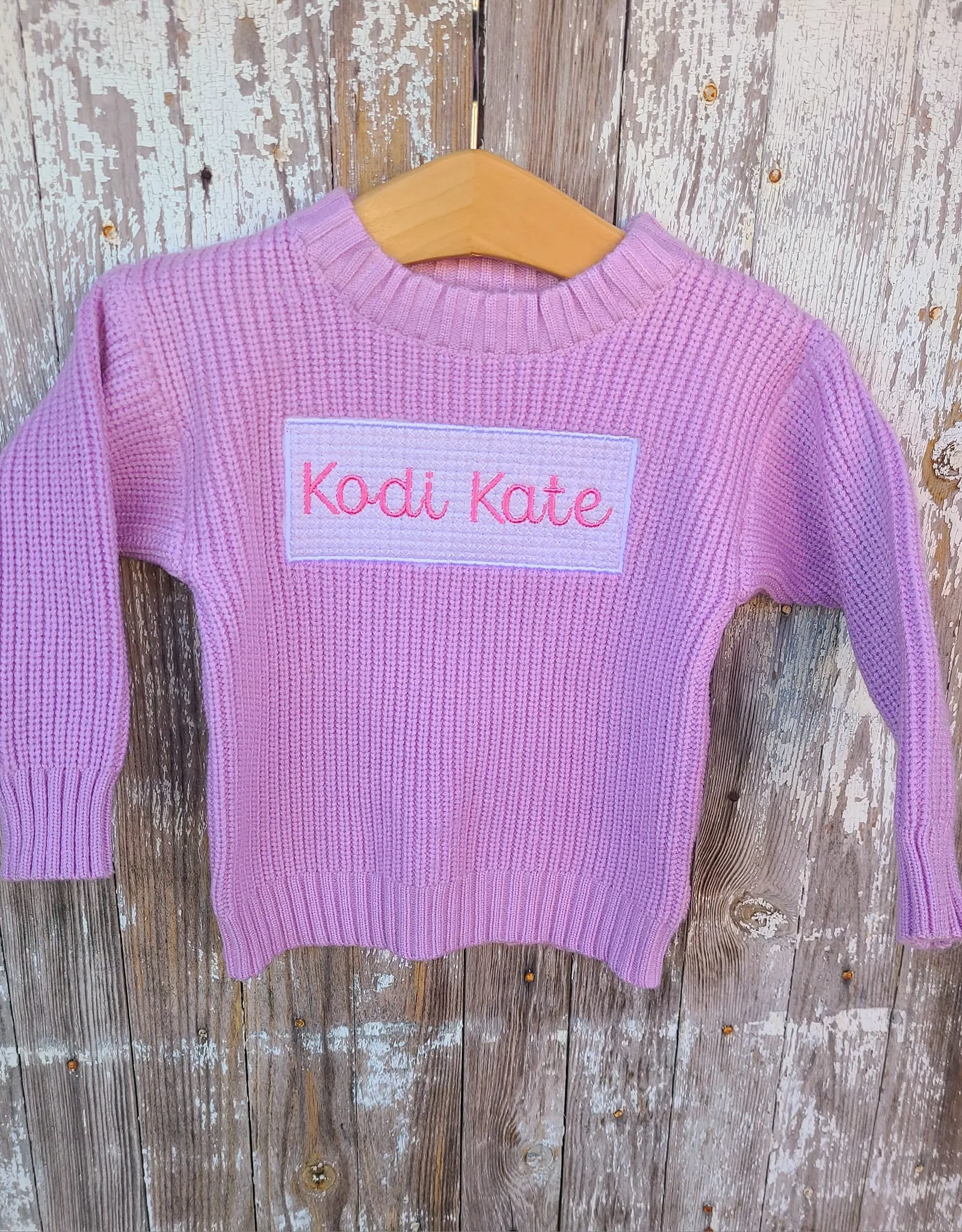 Monogrammed sweater- Infant toddler name sweatshirt
