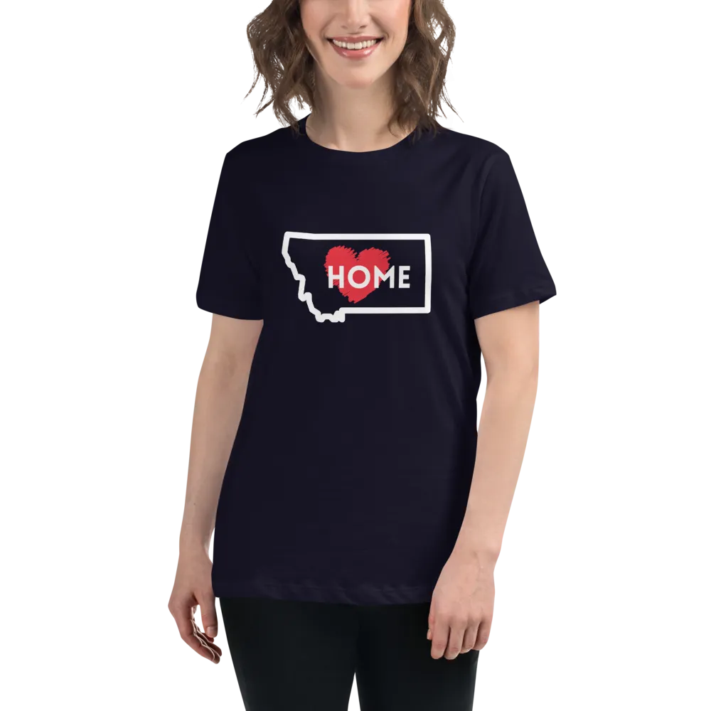 MONTANA IS HOME Women's Relaxed T-Shirt
