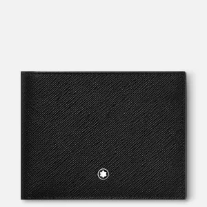 Montblanc wallet with 6 compartments and 2 transparent pockets Montblanc Sartorial Black 130318