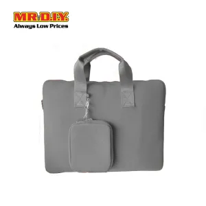 (MR.DIY) Plain Briefcase Office Laptop bag  - GREY - Color Series