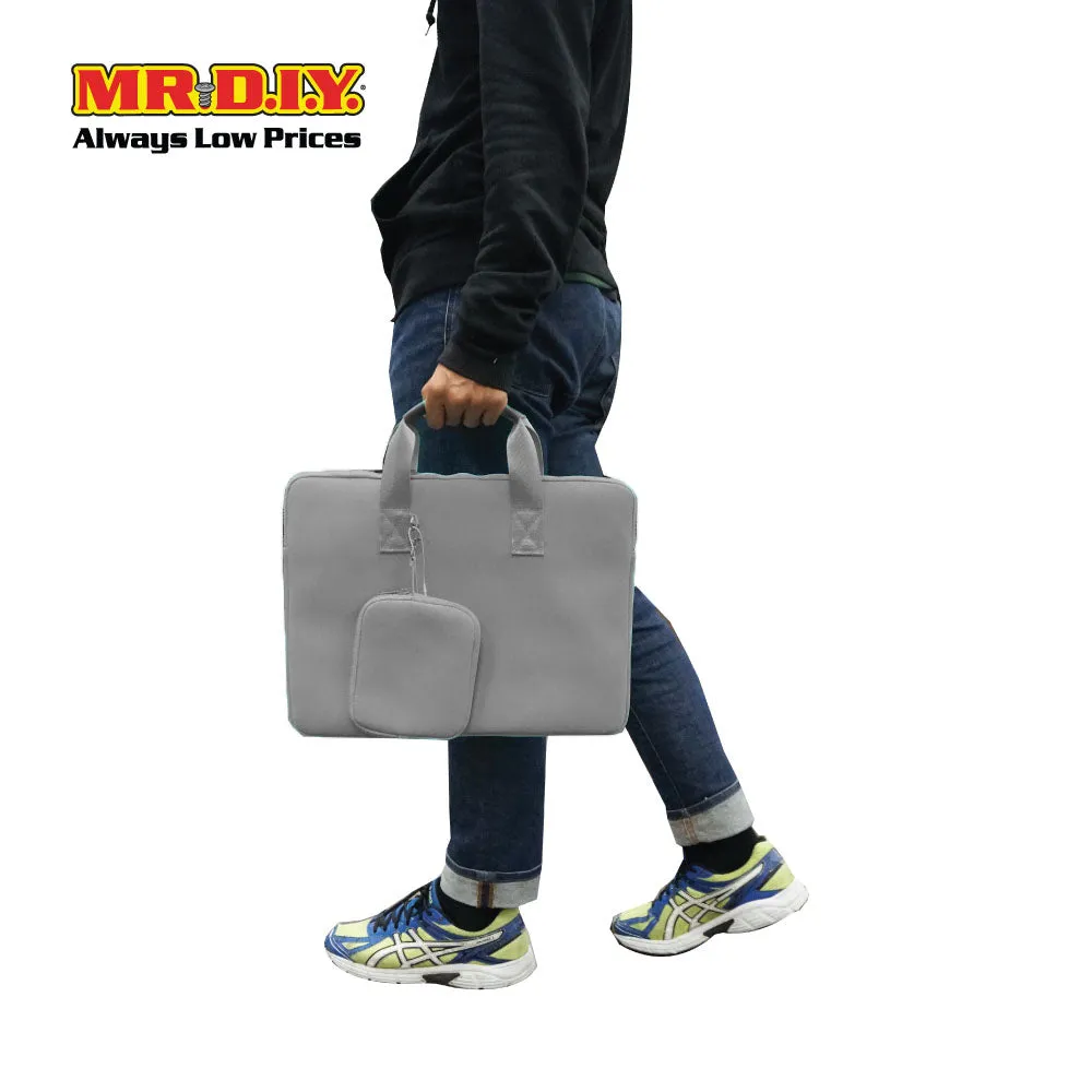 (MR.DIY) Plain Briefcase Office Laptop bag  - GREY - Color Series