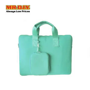 (MR.DIY) Plain Briefcase Office Laptop bag  - LIGHT GREEN - Color Series