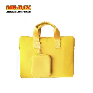 (MR.DIY) Plain Briefcase Office Laptop bag  - YELLOW - Color Series