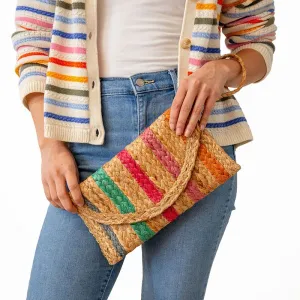 Multi-Color Jute Clutch
