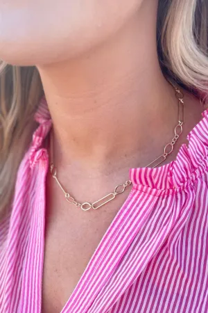 Multi Link Single Chain Necklace