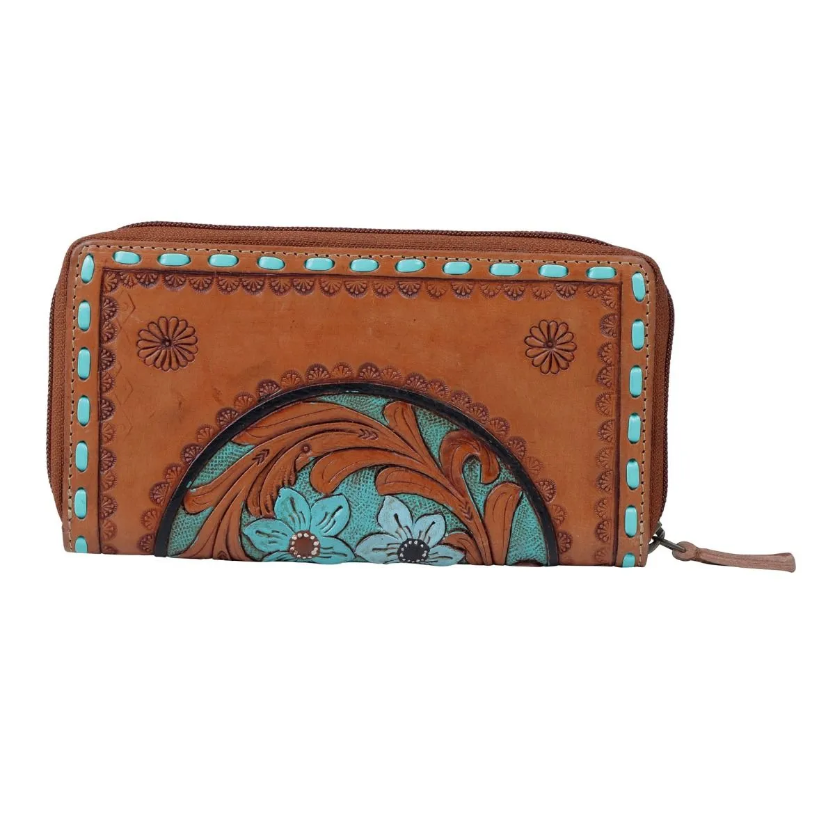Myra Bag Electrode Hand-tooled Leather Wallet