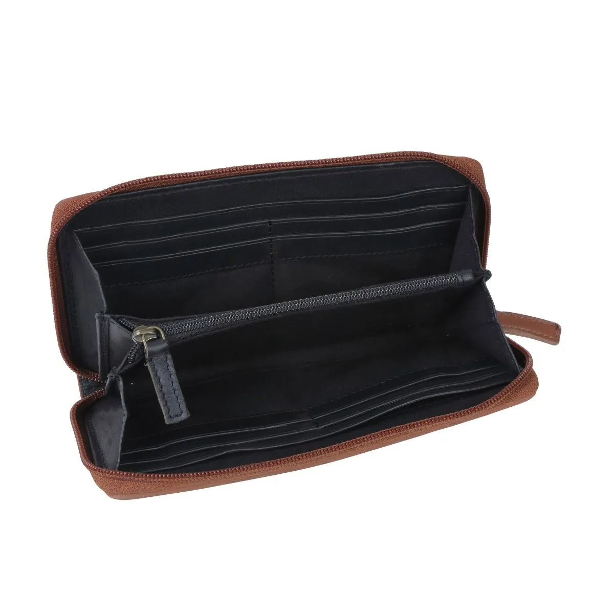 Myra Bag Electrode Hand-tooled Leather Wallet