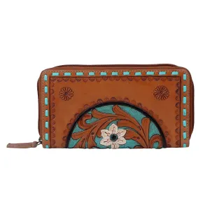 Myra Bag Electrode Hand-tooled Leather Wallet