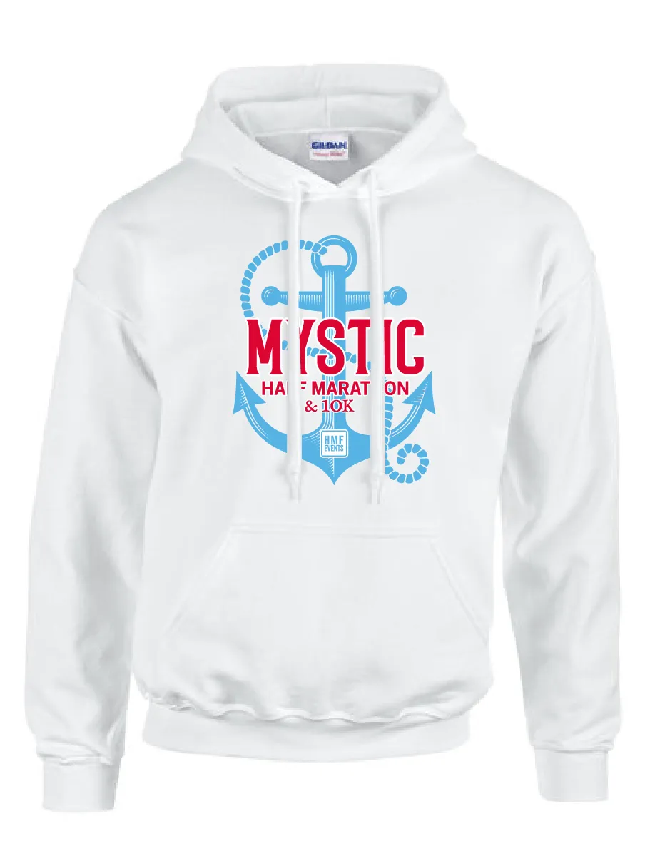 Mystic Half Marathon & 10K White Hoodie