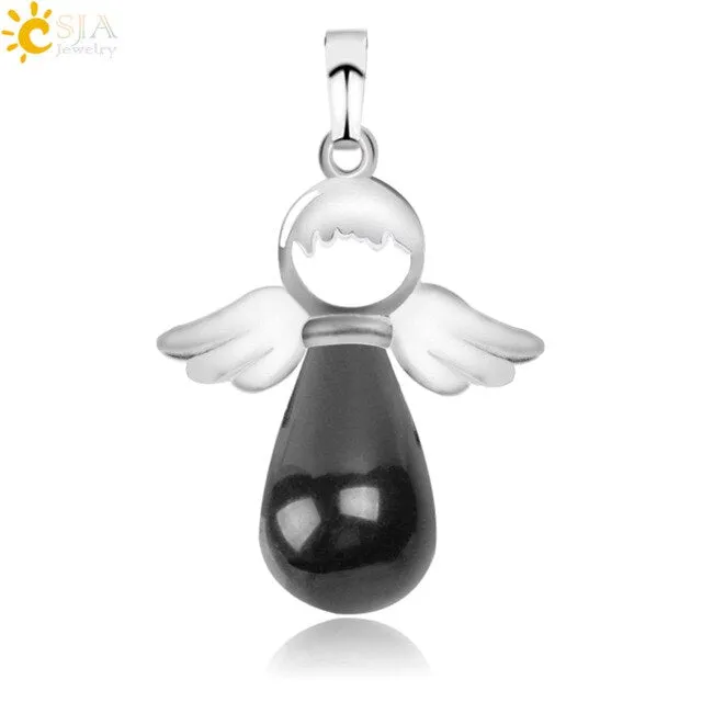 Natural Stones Angels Pendant
