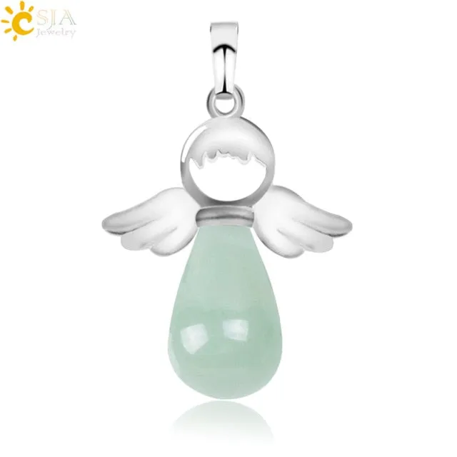 Natural Stones Angels Pendant