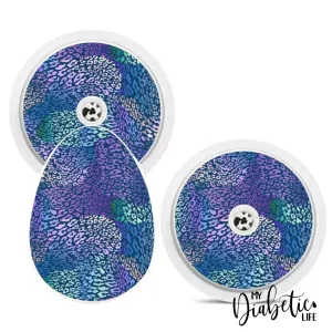 Navy Leopard - Bubble Reader Sticker