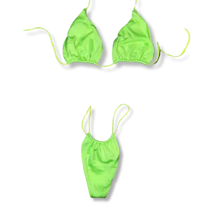 Neon Green String Bikini