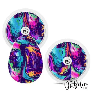 Neon Ink Splatter - Bubble Reader Sticker