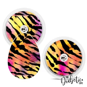Neon Tiger - Bubble Reader Sticker
