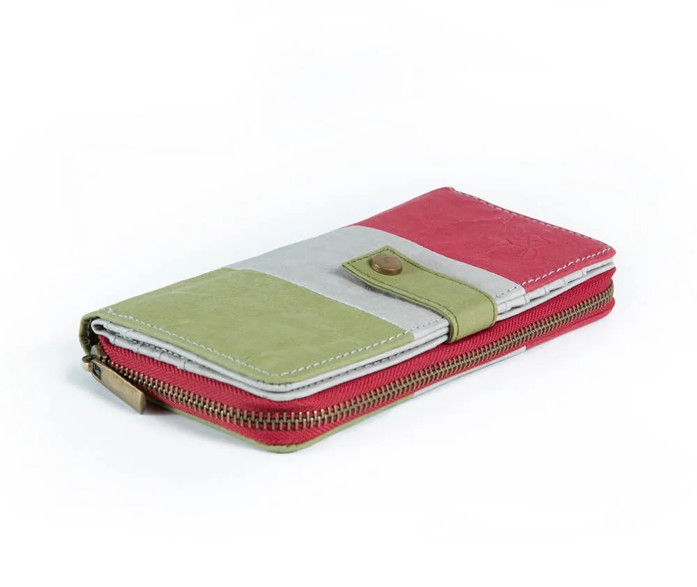 NEU PAPERO leichtes Papier Wallet Damen CAT mit integriertem RFID Schutz und Münzfach