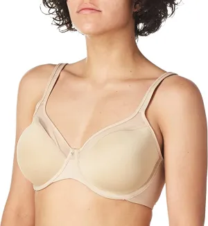 New Bali Designs Womens One Smooth U Ultra Light Illusion-Neckline Underwire Bra, Sz 36DD,  also fits 38D, 40C, 42B