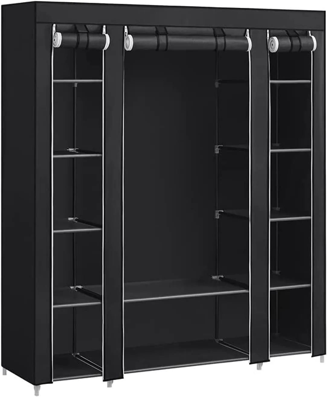 New in box! SONGMICS Closet Wardrobe, Portable Closet, Clothes Rail, Clothes Storage Organizer, Black