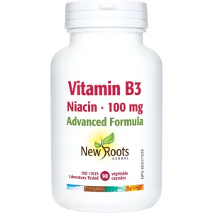 New Roots B3 Niacin 100mg 90 Capsules