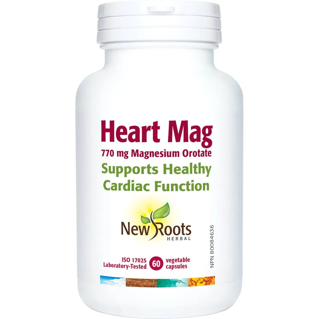 New Roots Heart Mag 60 Veg Capsules