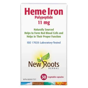 New Roots Heme Iron Polypeptide 30 Veg Capsules