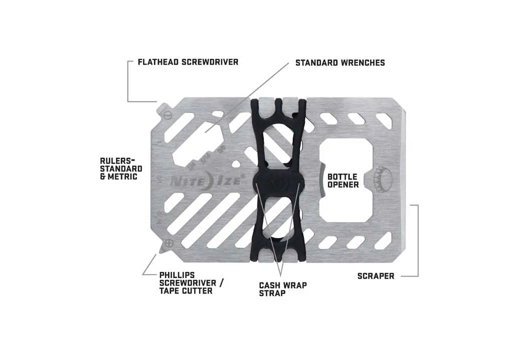 NITE IZE-MONEY CLIP   RFID BLOCK   TOOLS